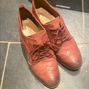 Josef Seibel Women's Red Leather Brogues eur 40